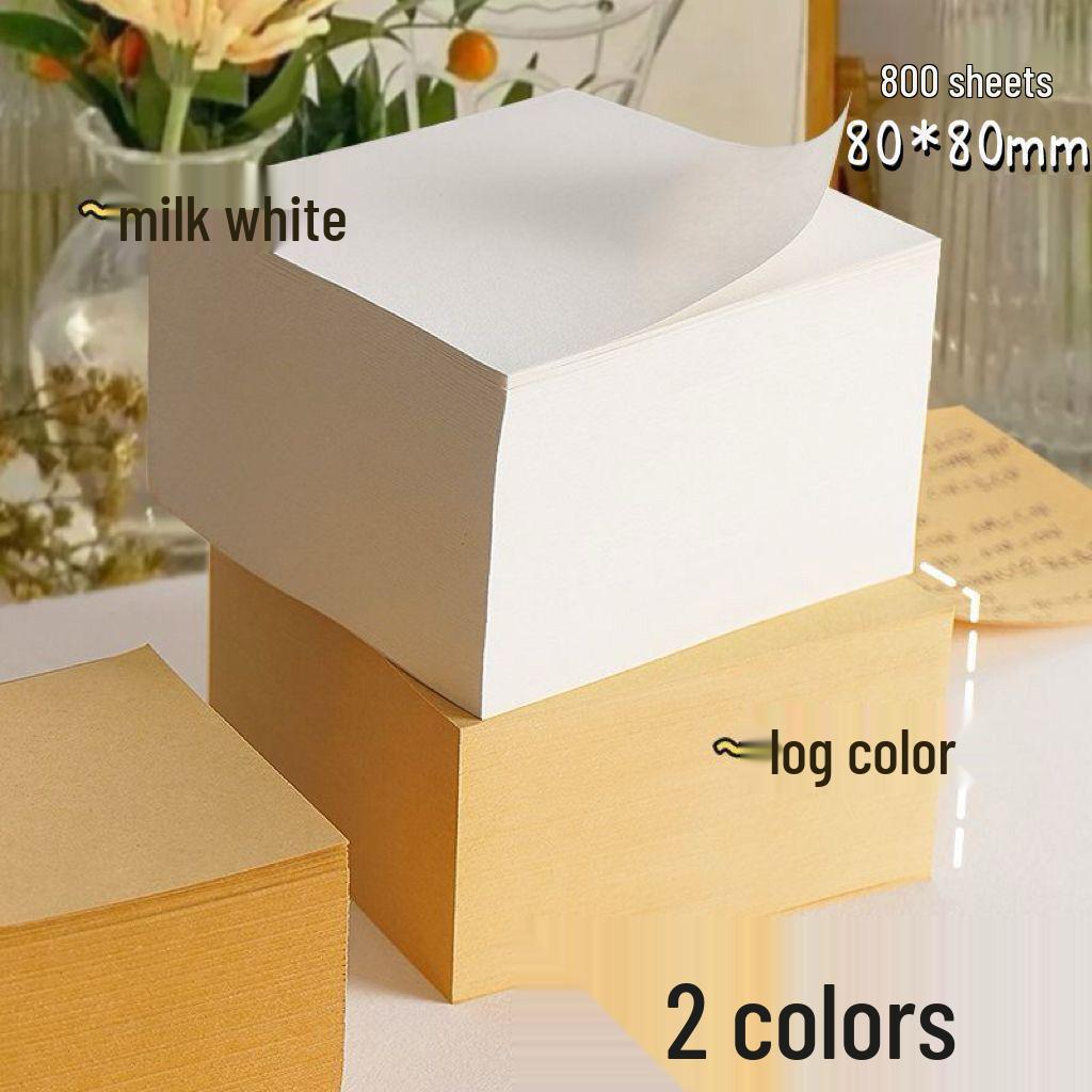 Muji Style Small Square Extra Thick Tearable Blank Notepad