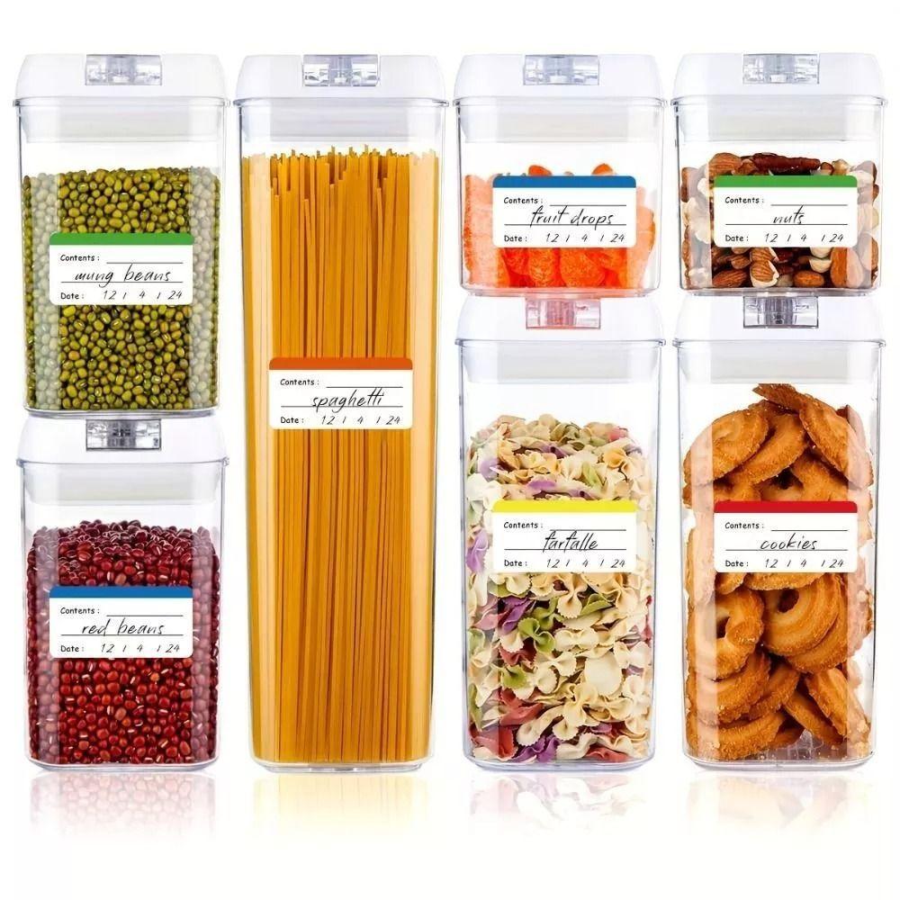 100pcs Color Fridge Sticker Self-adhesive Organization Labels New Home StorageTags