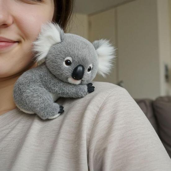 Plyšová sediaca koala simulácia mäkké plyšové zviera útulný pes panda koala plyšová bábika pre deti vianočné darčeky