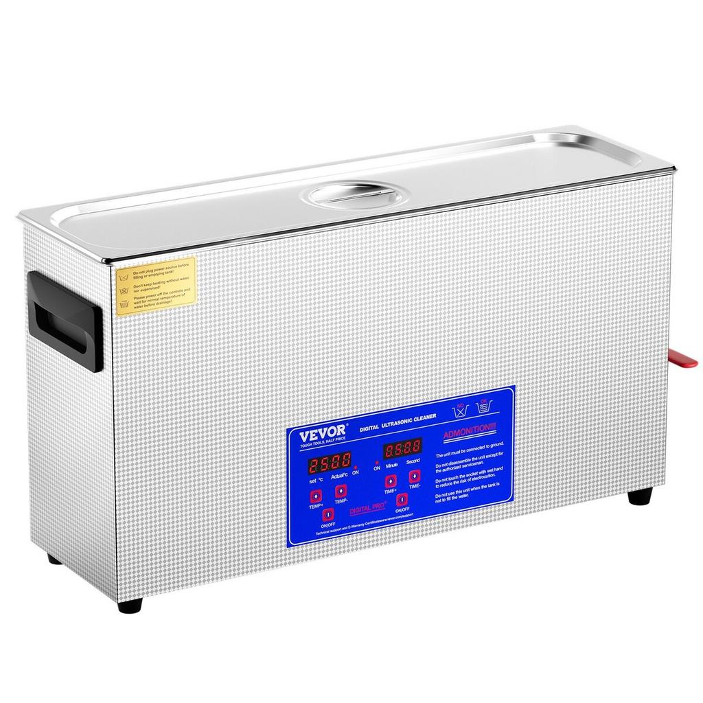 10L Ultrasonic Gun Cleaner 300W Ultra Sonic Cleaner Timer Heater Basket