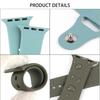 Silicone Watch Band 44mm 40mm 38mm 42mm Sport Loop Bracelet Waterproof Watchband iWatch Series 6 SE 5 4 3