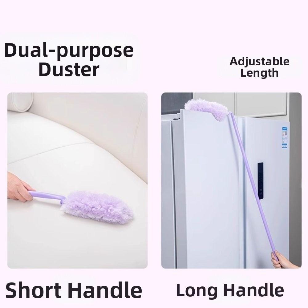 Durable Adjustable Dust Duster Electrostatic Adsorption Extra Long Feather Duster Foldable Cabinet Cleaning Gap Duster Household
