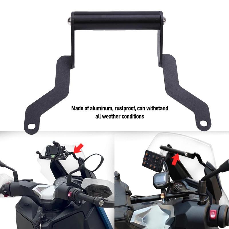Motorcycle GPS Navigation Bar Mount Bracket Enhanced Safety Shockproof GPS Phone Bar Extension Holder for Upgrading