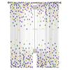 Geometric Circle Tulle Curtains For Living Room Sheer Curtain Bedroom Voile Decorative Window Treatments