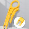 3pcs black/blue/yellow portable wire stripping pliers small wire stripping knife wire cutting tool network cable crimping pliers