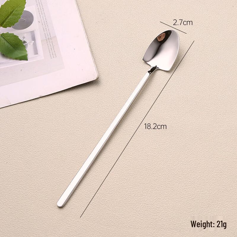 Abay 304 Stainless Steel Square Head Dessert Scoop