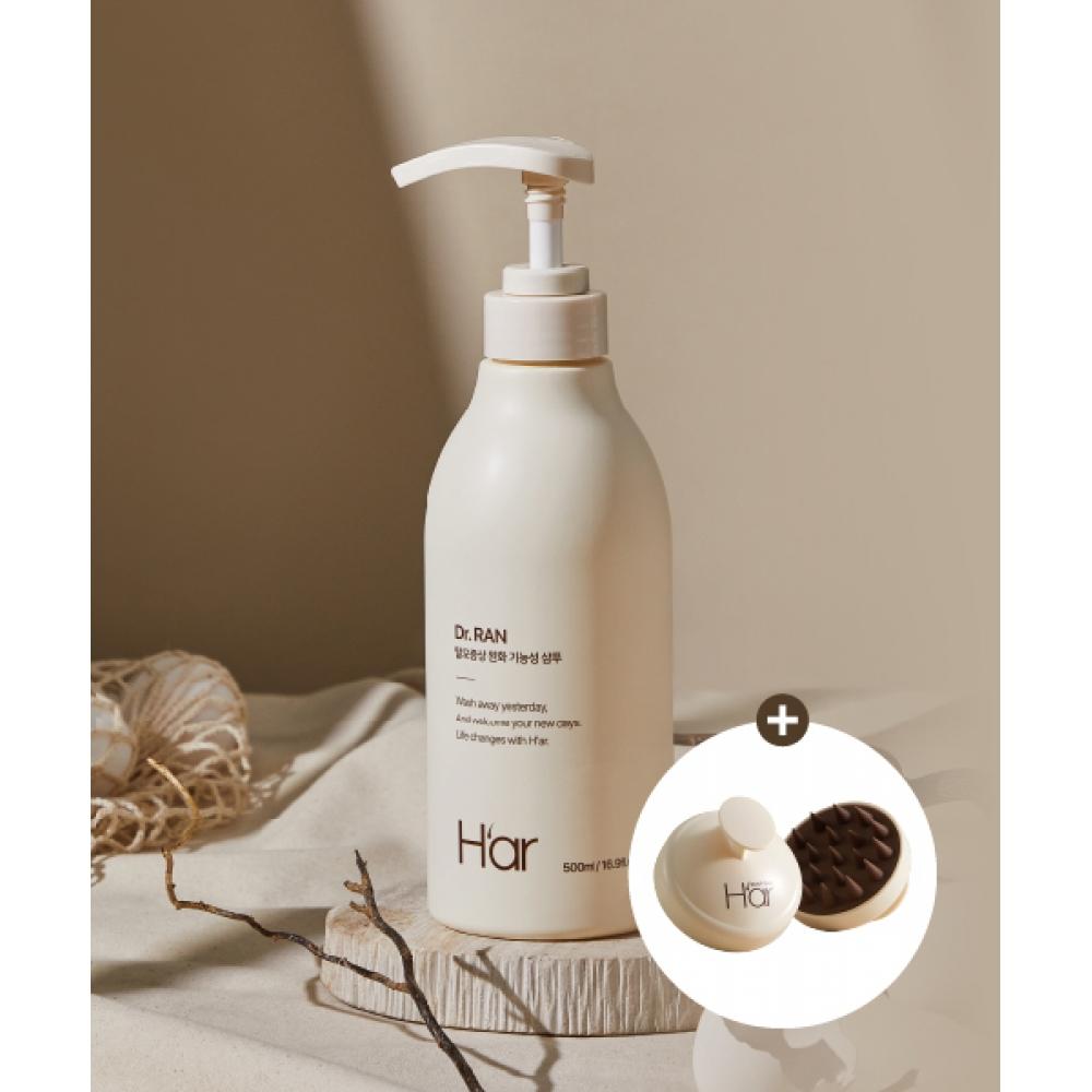 H Ar [Hair Loss Relief] HaAr Dr. Ran Egg Derived Protein sHampoo 500ml 1box  + Gift  Scalp brusH NONE