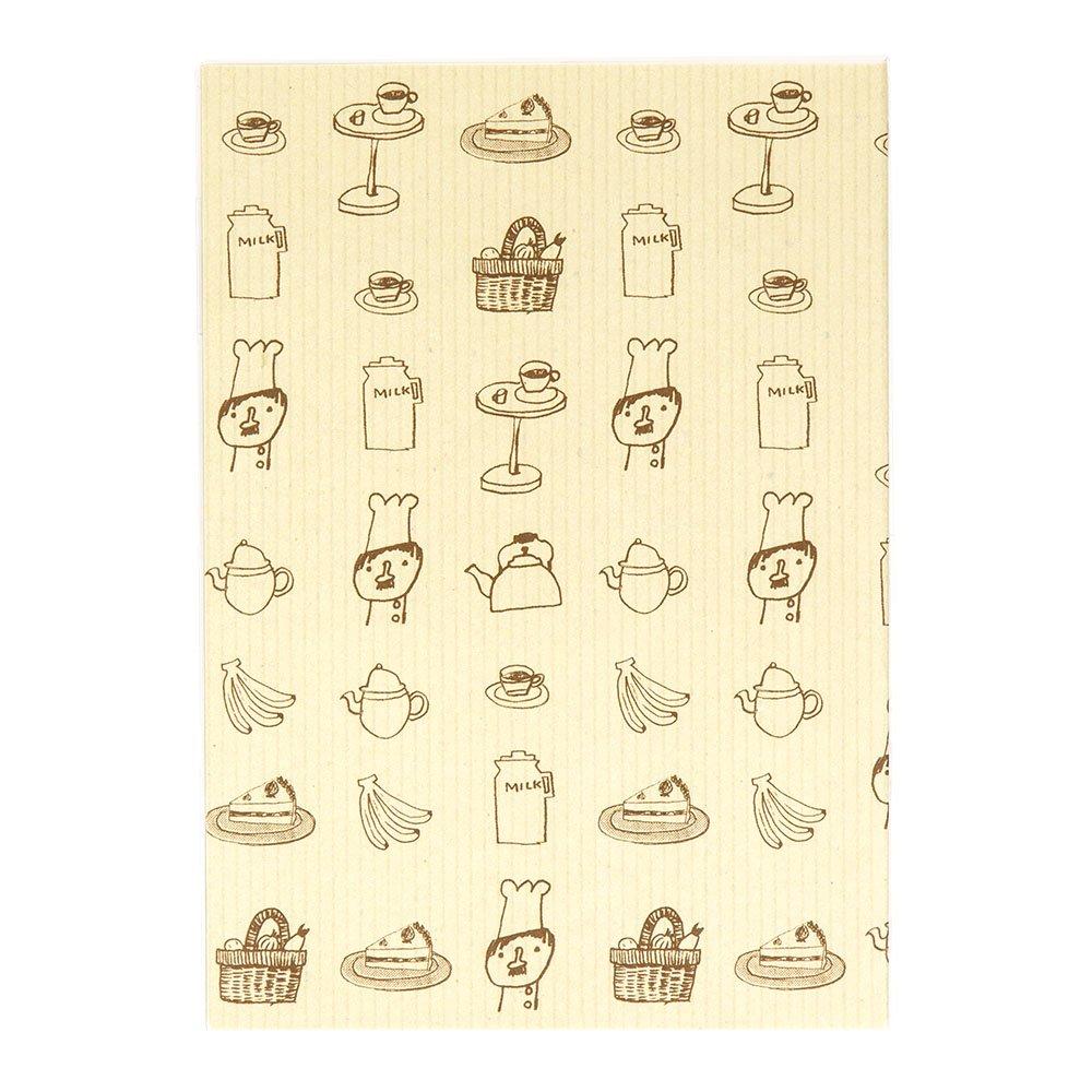 DESIGNPHIL MIDORI Household Account Book A5 Monthly Chef Pattern 12266006 + Weekly,