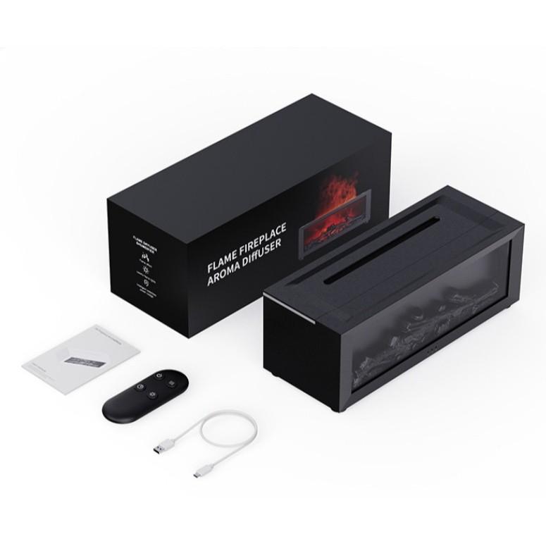 

Новый ультразвуковой диффузор воздуха New Flame с пультом дистанционного управления Машина холодного тумана 3D-симуляция Увлажнитель воздуха Ароматерапия Диффузор для эфирных масел Black-Remote control