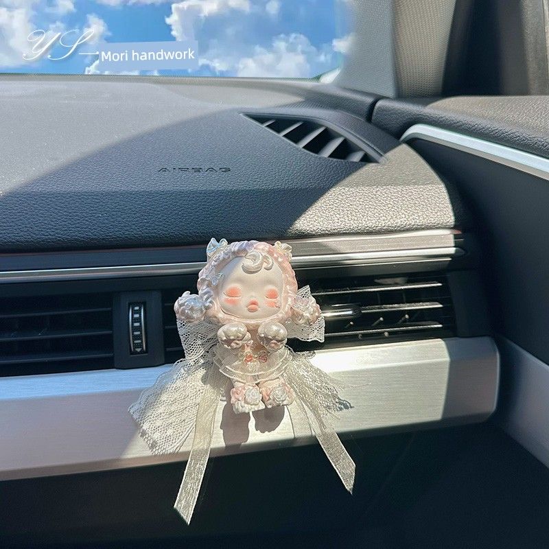 

Diffusing Gypsum Car Accessories Decorative Air Vent Fragrance Ornament Cute Internet Celebrity Handmade Doll Pink Long-Lasting Light Fragrance Lace Kitty (Free 5ml Essential Oil) Other notes