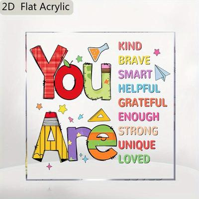 2D Flat Acrylic Is A Kind and Intelligent Decoration, Suitable for Indoor and Outdoor Decoration - No Bat
