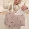 New Style, Corduroy, Semi-circular Meal Bag, Portable Bento Bag, Lunch Box Bag, Student Office Worker, Lunch Bag, Handbag