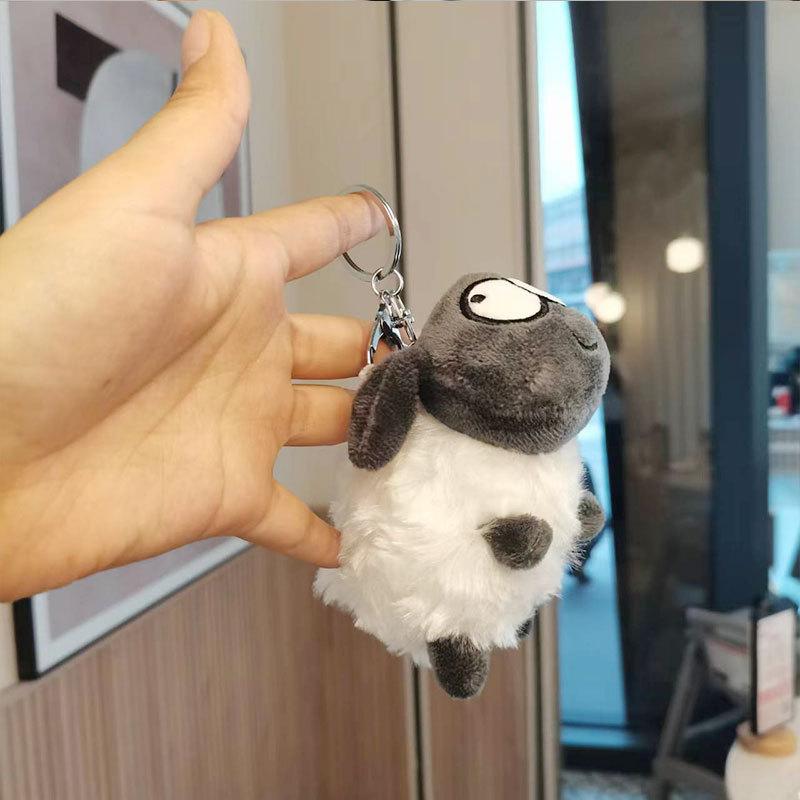 

Уютный плюшевый брелок в виде овечки, милая мультяшная кукла, очаровательный рюкзак с подвеской Keychain