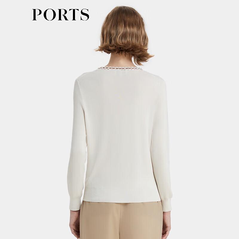 PORTS Women's V-Neck Long Sleeve Knit Cardigan LP8K406RZE014