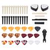 Guitar Accessories Set Bridge Pin Celluloid Picks Nuts Saddles Nail Remover Parts Replacement