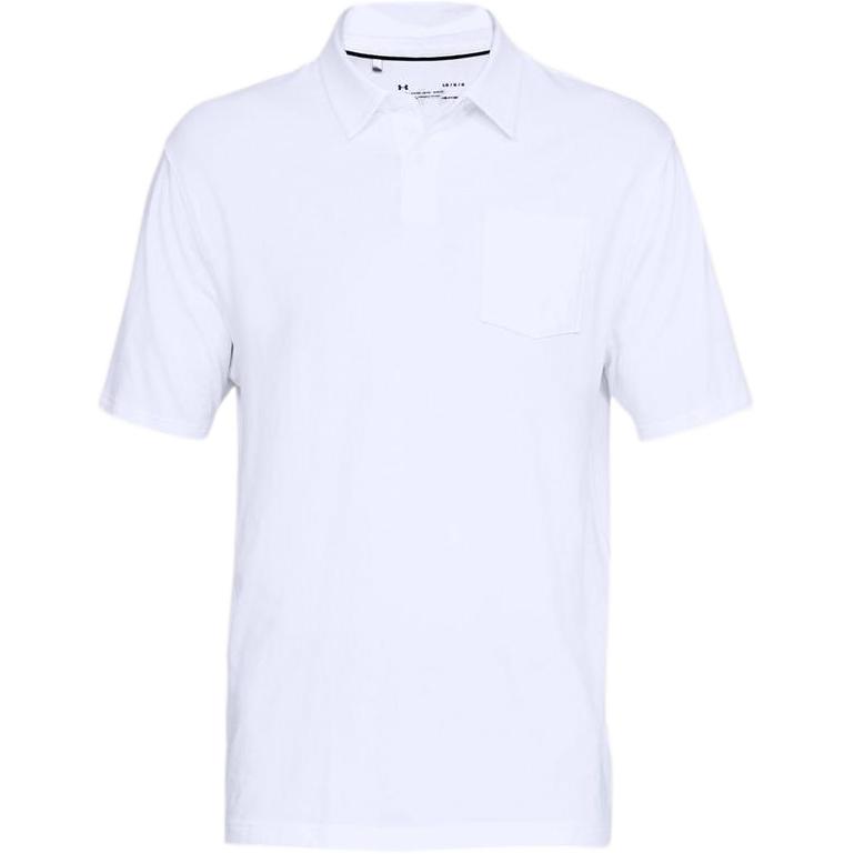 Under Armour Charged Cotton Golf Polo Shirt Men tops White 1321111-100
