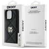 Dkny Dkhcp16Lpqdslk Iphone 16 Pro 6.3Czarny/Black Quilted Stack Logo