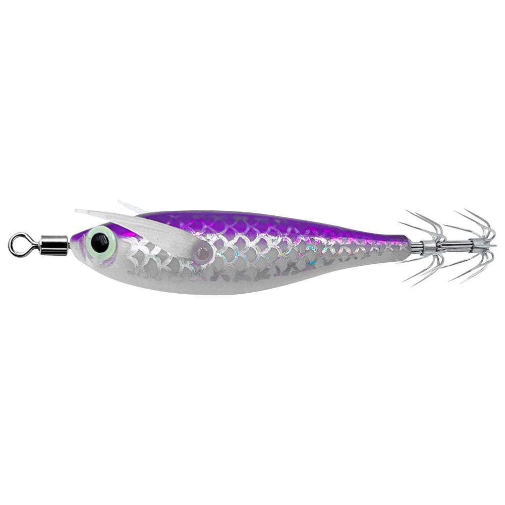 Luminous Squid Hook Squid Fishing Lure with 3D Eyes Glow In The Dark Squid Bait Fake Octopus Bait for Saltwater Freshwater