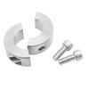 Fixation de collier de serrage cylindrique fendu pour arbre en acier inoxydable 304