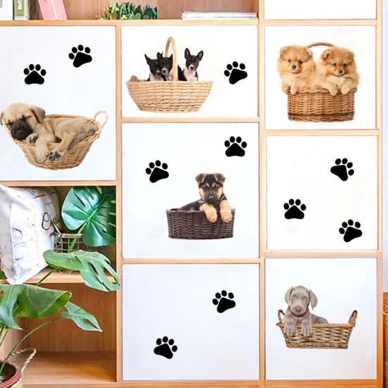 Tegneserie Pote Hund Valp Avtakbart Tapet Vegklistremerke DIY Dekal Barneromsdekor