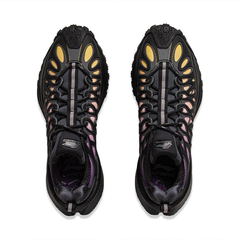 Li Ning Youxia CRC Versatile Trendy Shock Absorbing Durable Low Top Casual Running Shoes Unisex sneaker Black AZGV087-4