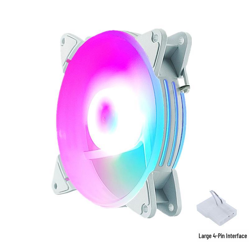 Silent LED 120mm 4-Pin Chassis Cooling Fan