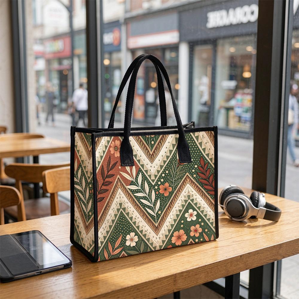 Bohemian Floral Tote Bag for Women Fashion Daily Use Shoulder Bag