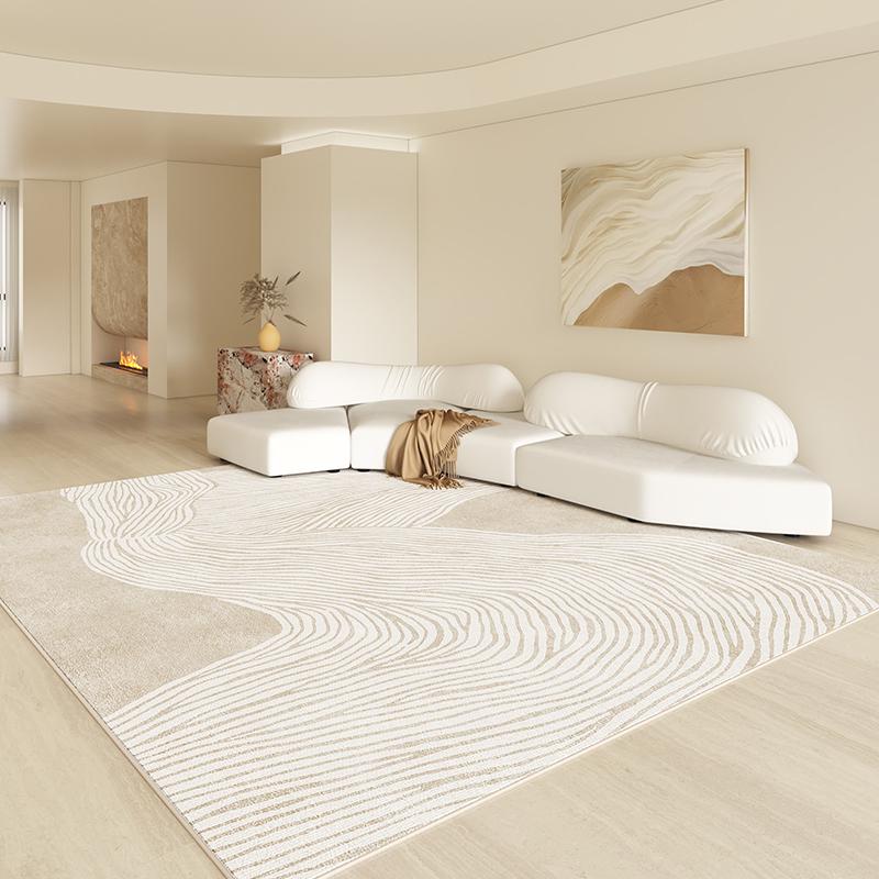 Modern Style Living Room Decoration Line Carpet Large Area Rugs for Bedroom Washable Lounge Soft Rug Anti-slip Bedside Floor Mat