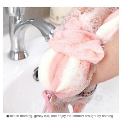 Bath Brush Back Bath Stretchable Mesh Sponge Body Shower Exfoliate Mesh Net Shoulder Scrubber Shower Brush Cleaning Bath Tool