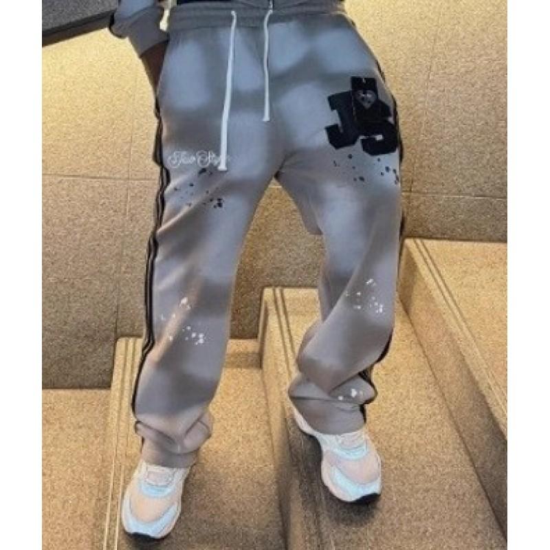 Unisex Oversized Drop-Shoulder Hoodie Jogger Set 3D Digital Print Casual Sportswear