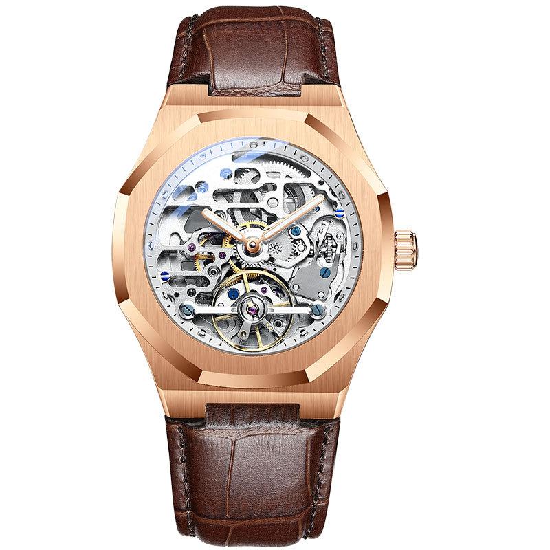 AILANG Watch Men's Mechanical Watch Full Automatic Men's Watch Waterproof New Hollow Founded Watch