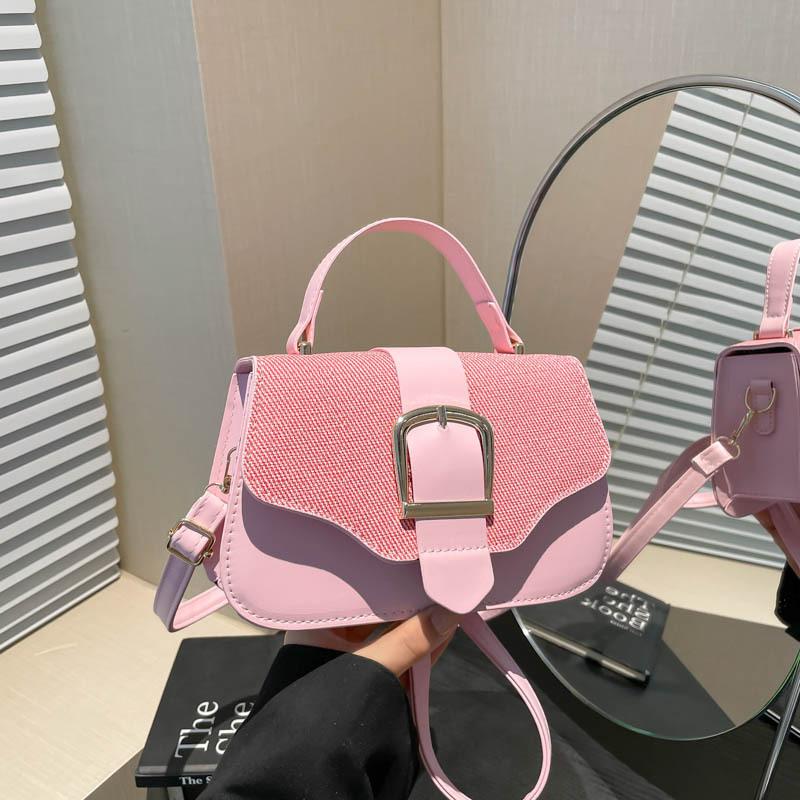 Simple and fashionable personality versatile small square bag women's spring new design sense niche light luxury high-end messenger bag