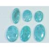 122Cts. Natural Amazonite Oval Shape Cabochon Loose Gemstone 06Pcs Lot C-1845