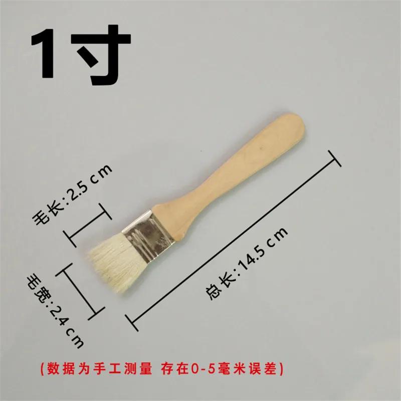 2Pcs wool Heat Resistant Grill Basting Brushes Oil Brush BBQ Tools Cake meat Pastry Brushes Barbecue Brush Baking Cooking Tools