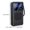 Small Portable Radio AM FM Radio Battery Operated Radio Emergency Survival Mini Pointer Pocket Radio for Home Running Travel