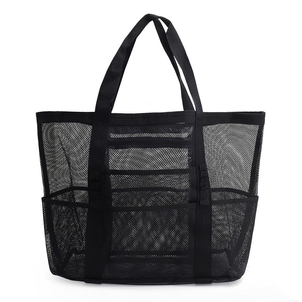 Mesh beach bag extra large capacity beach toy storage perfect for the beach and sea