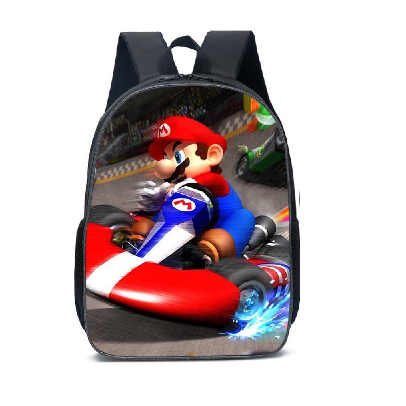 New Arrival Mario Cartoon Backpack For Elementary And Middle School Students Lunch Bag And Pencil Case Included