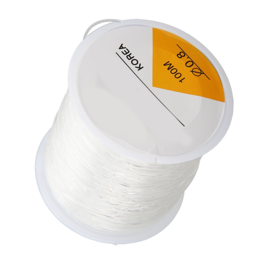 Elastic String 0.8mm Round Transparent Bead Cord for DIY Jewelry Making Bracelets Beading