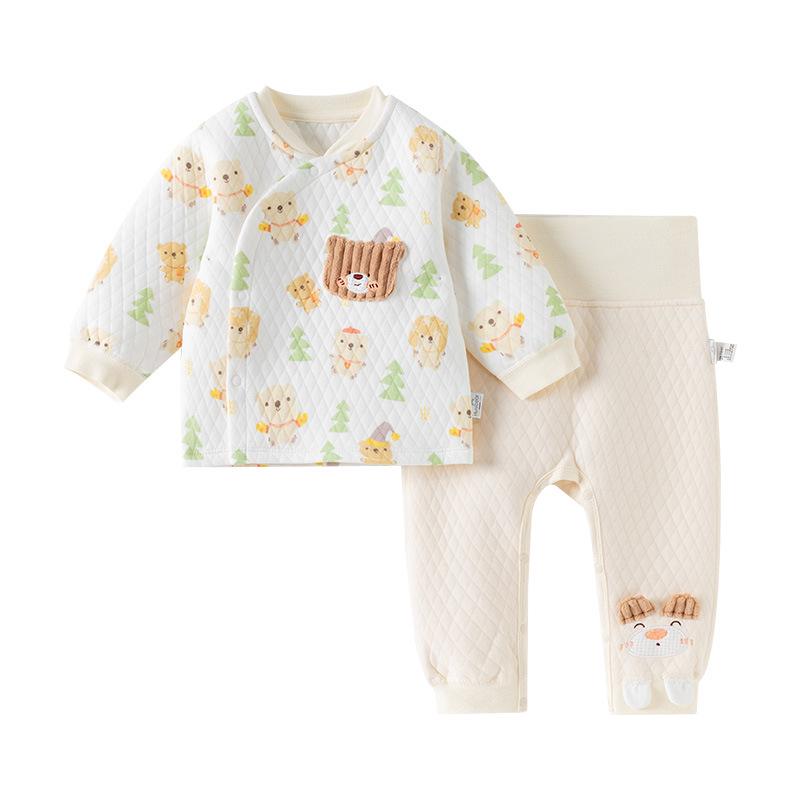 Baby- & Kleinkind-Thermo-Set: Hochtailliertes, dreilagiges zweiteiliges Set für Jungen & Mädchen. Gemütliche Herbst-/Winterkleidung.
