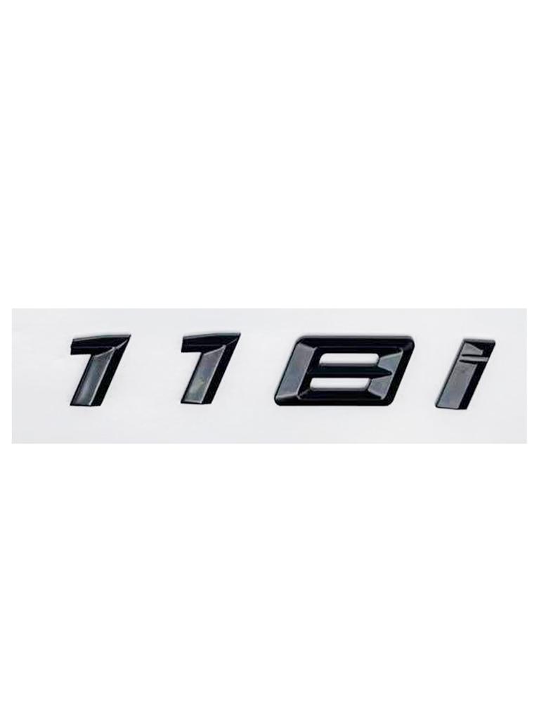 ABS Auto Kofferraum Buchstaben Logo Plakette Emblem Aufkleber für BMW 1er Serie 116i 118i 120i 125i 130i 135i 140i E81 E82 E87 E88 F20 F21 bis2