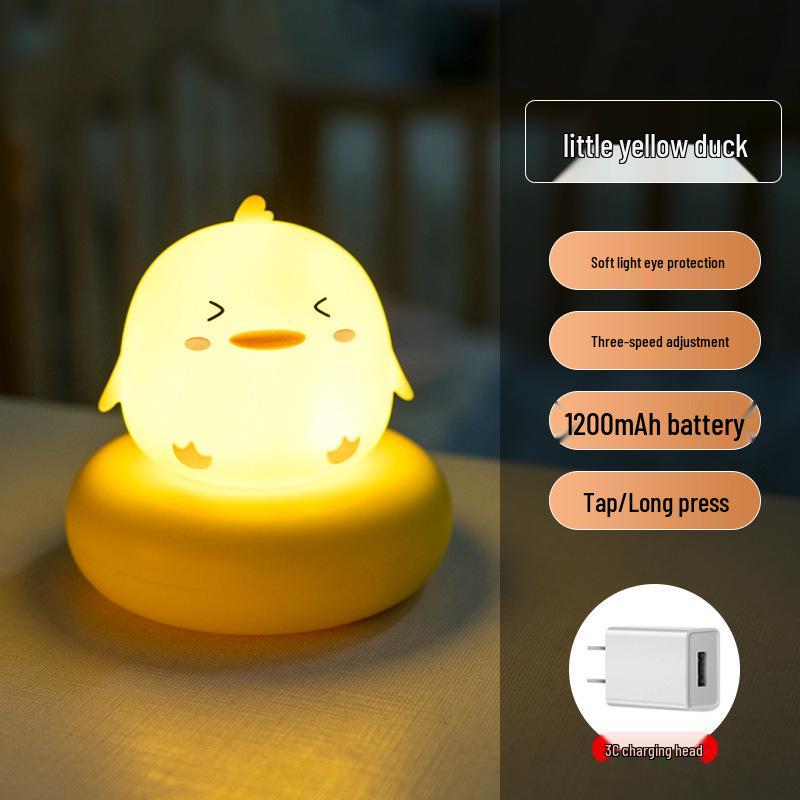 Rechargeable Eye-Friendly Night Light for Kids & Postpartum Mothers - Touch-Control Desk Lamp