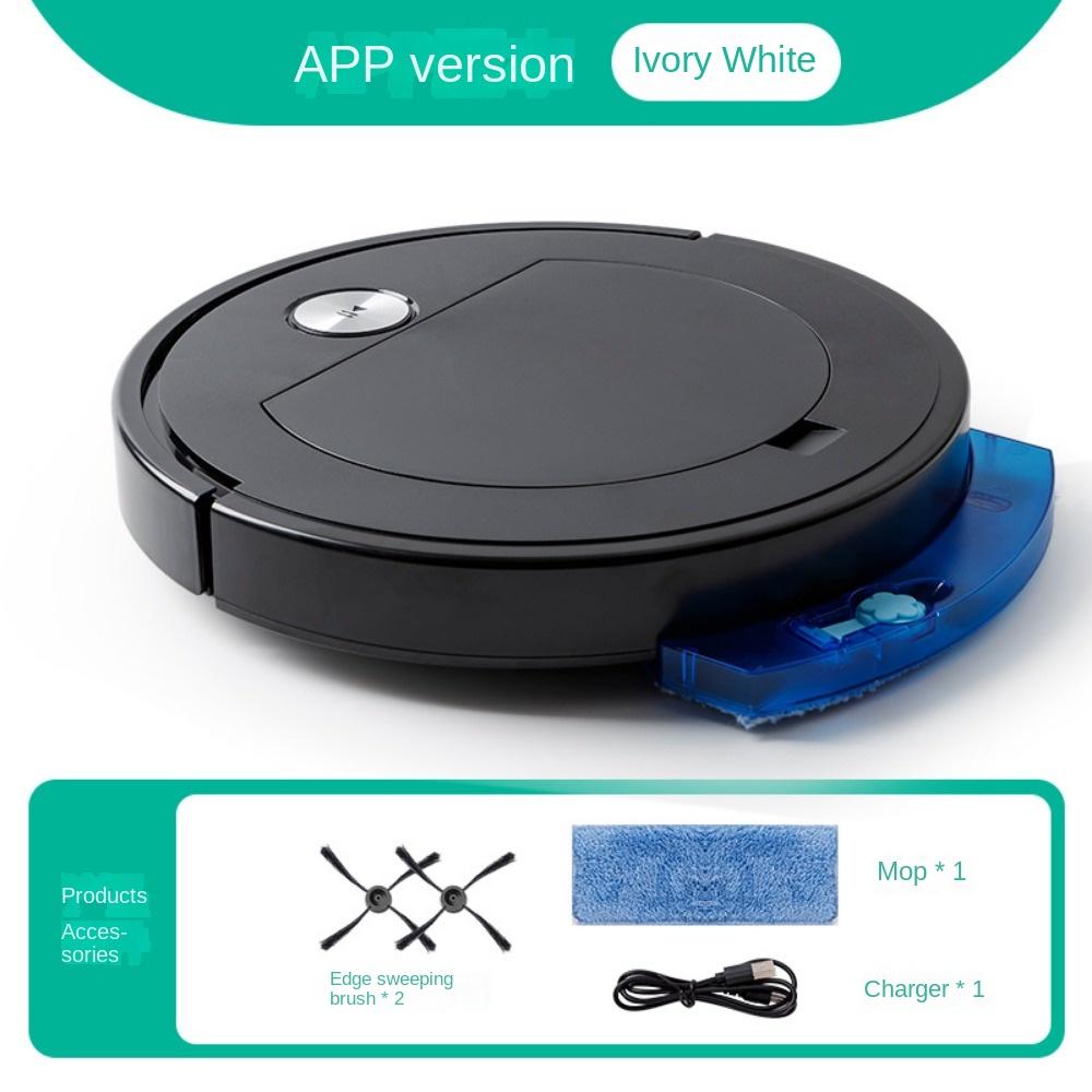 

Розумний домашній робот для підмітання Ультратонкий пристрій для підмітання, всмоктування та перетягування Вбудований мобільний телефон Пульт дистанційного керування Дистанційний додаток cross-border -- English packaging