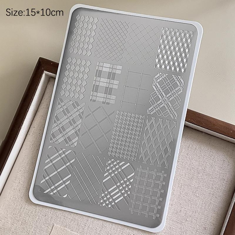 2026 Horse Year Nail Stamping Plates  Year'S Horse Snowflake Geometric Pattern Stencil Nail Art Stamps Template Nail Tools