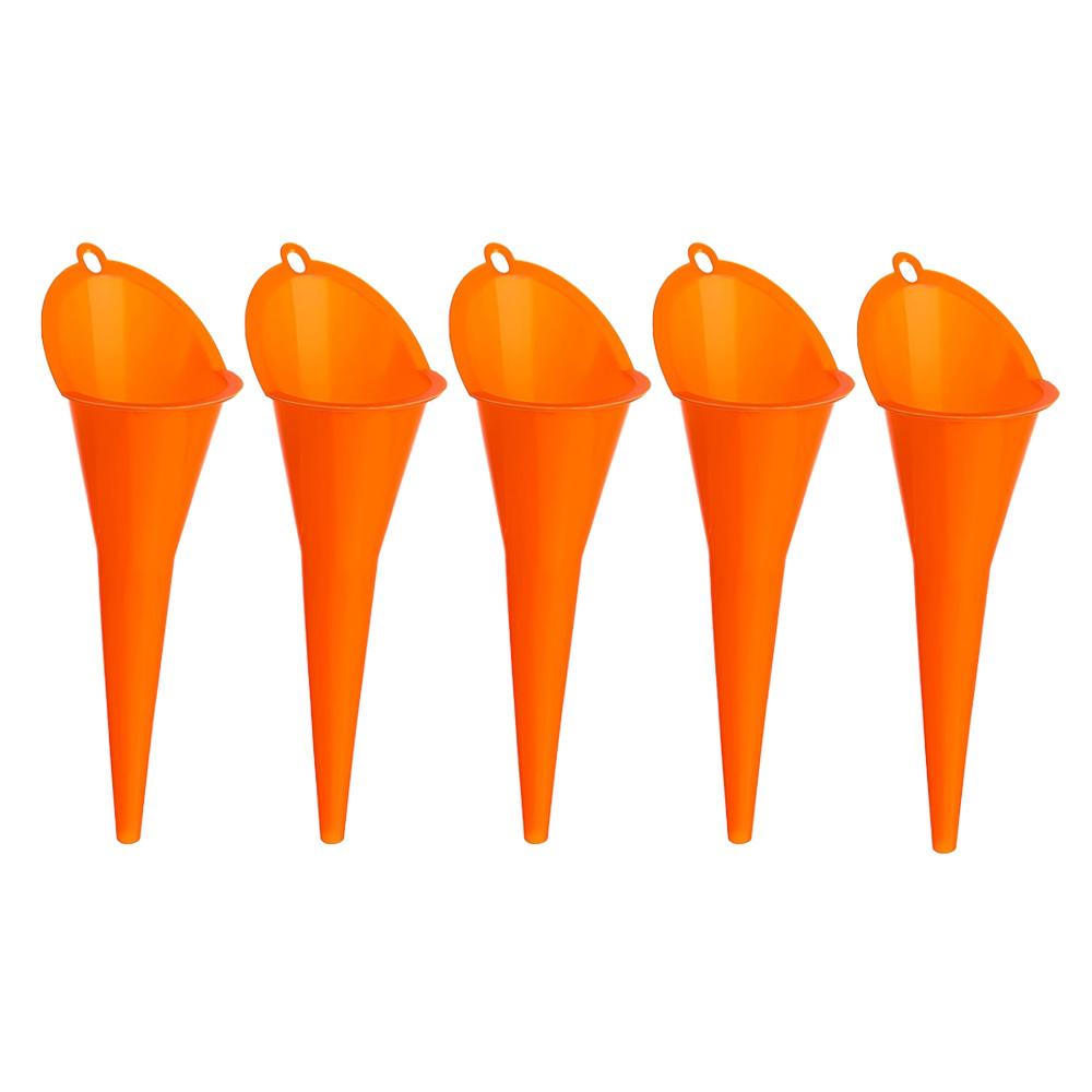1/5/10pcs Car Long Stem Funnel Oil Fuel Filling Tools Anti-splash Plastic Oil Funnel Motorcycle Refueling Tools