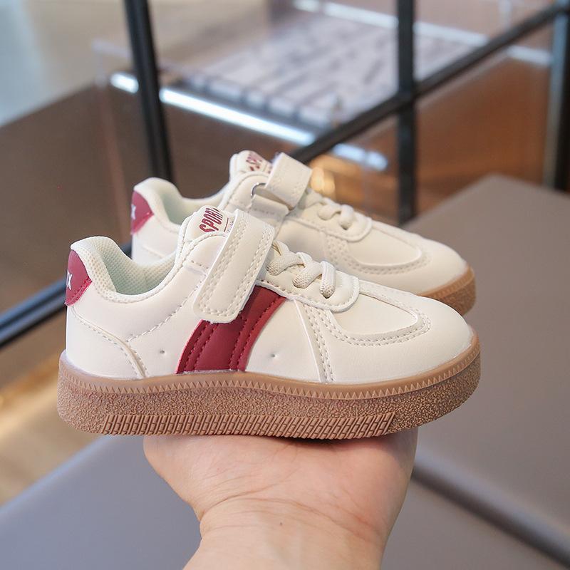 Children's board shoes men's and girls' sports shoes soft-soled casual shoes 2025 spring new little white shoes German training shoes children's shoes