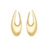 Big Exaggerated Women's Hanging Earrings Hollow U Shape Hyperbole Dangle Earrings Gold Color Metal Drop Earrings Fashion Jewelry