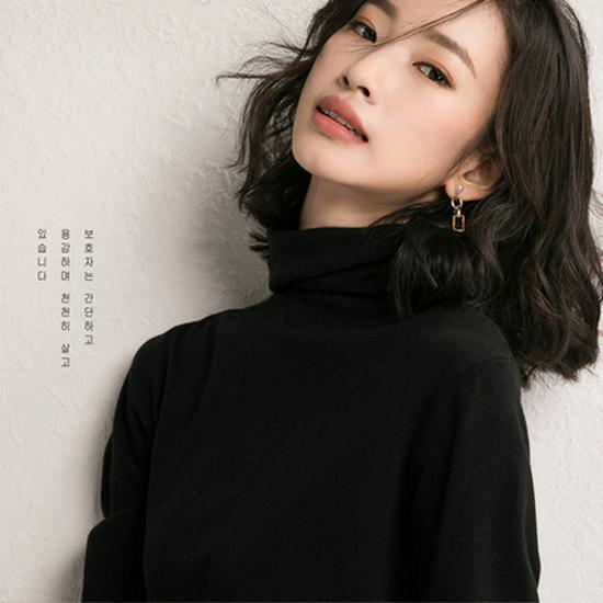 Autumn/Winter Women's Slim Fit High Neck Turtleneck Sweater Knitwear