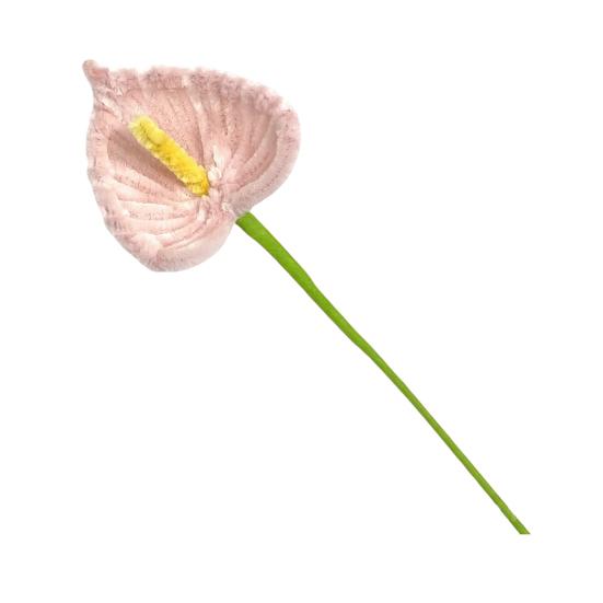 

Finished Pipe Cleaners Flower Craft Handmade Artificial Calla Lily Flower for Mother s Day Birthday Wedding Home Decor