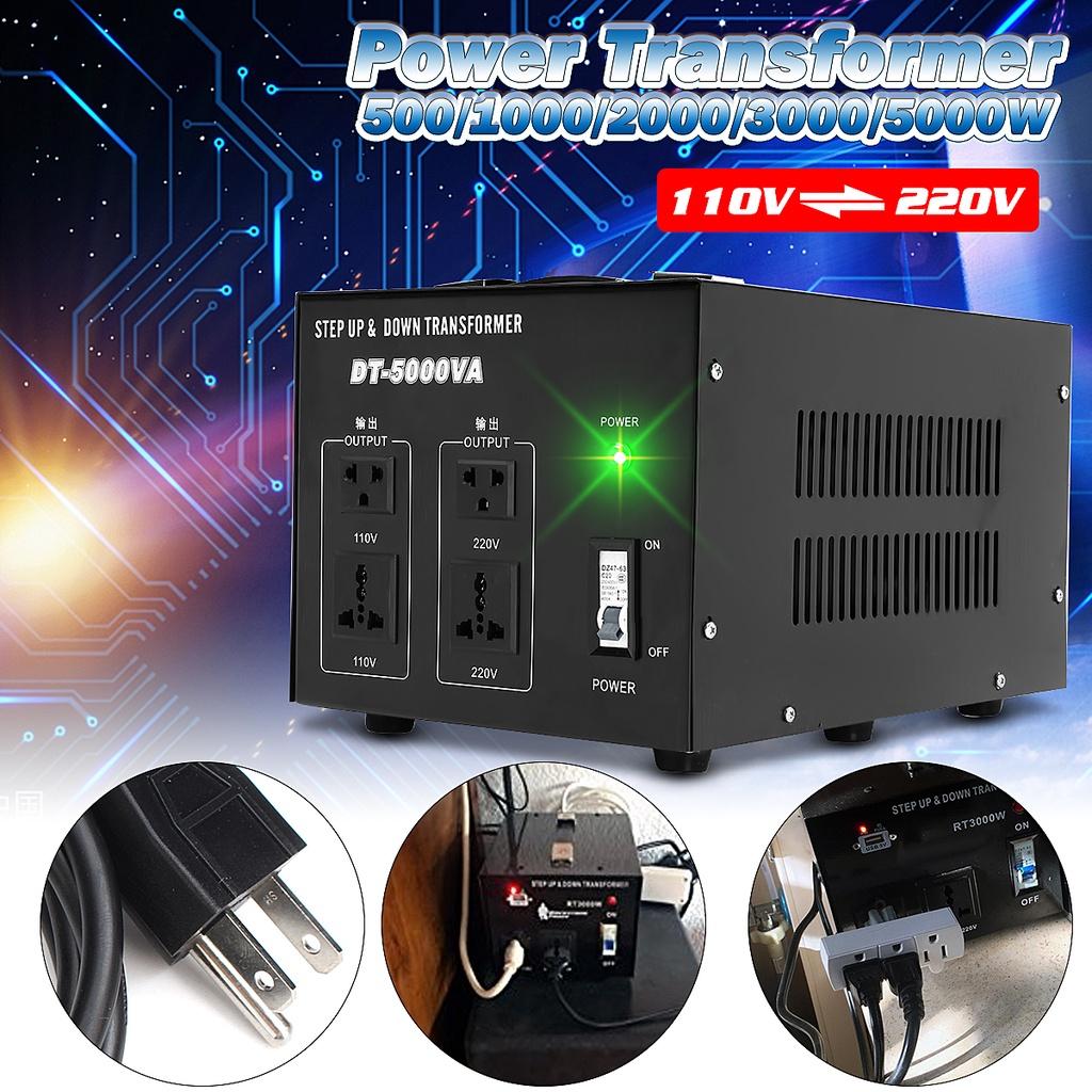 500/1000/2000/3000/5000W Heavy Duty Voltage Regulator Converter Power Transformer 220V auf 110V Converter