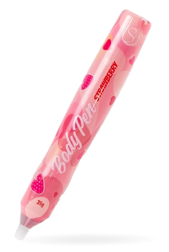 Stylo Corporel Comestible Fraise 35g - Secret Play - Soirée Romantique